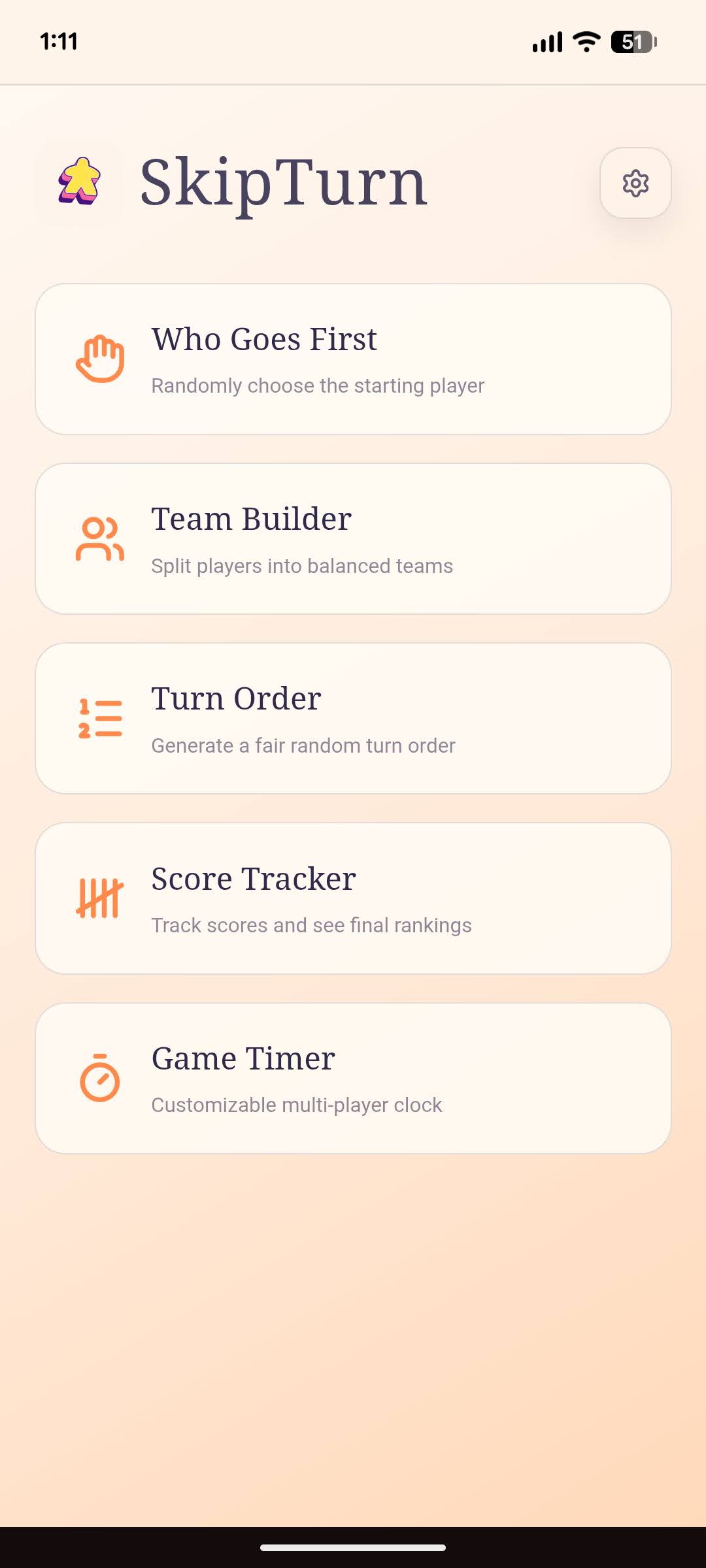 SkipTurn — Game Night Toolkit